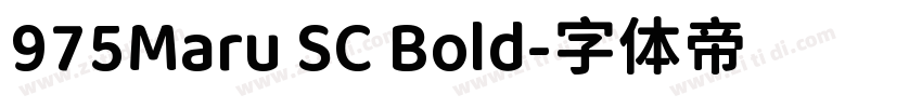 975Maru SC Bold字体转换